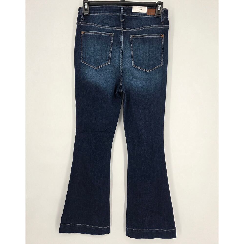NEW Judy Blue High Waist Flare Wide Leg Dark Wash Jeans 82395 Size 11/30 - Picture 4 of 6